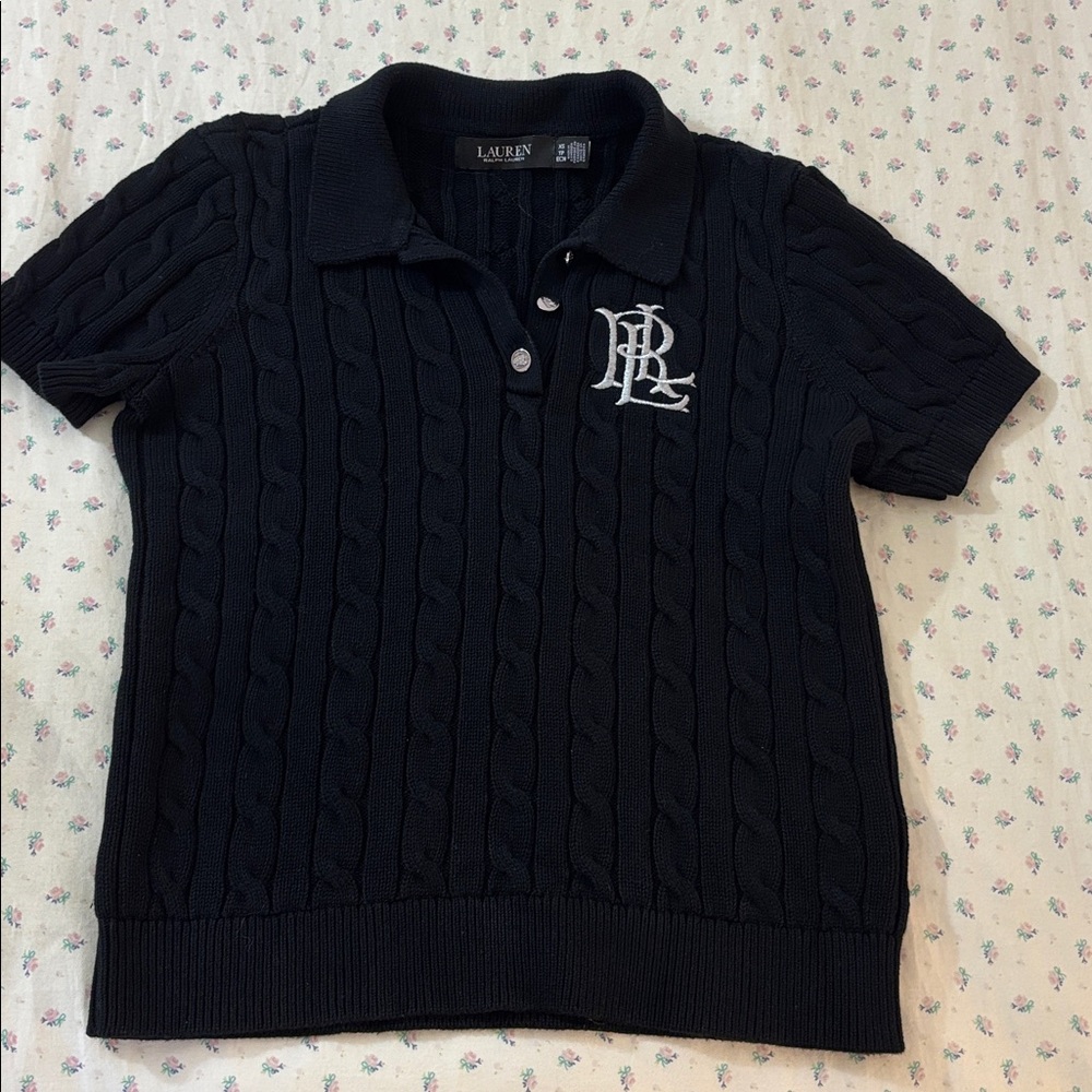 Lauren Ralph Lauren Women's Cable-Knit Polo Shirt